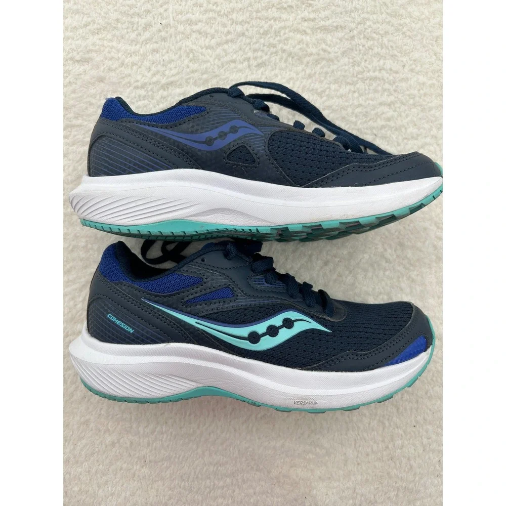 Saucony Cohesion 15 Womens Navy Teal Running Shoes‎ S10781-13 Size 5.5
